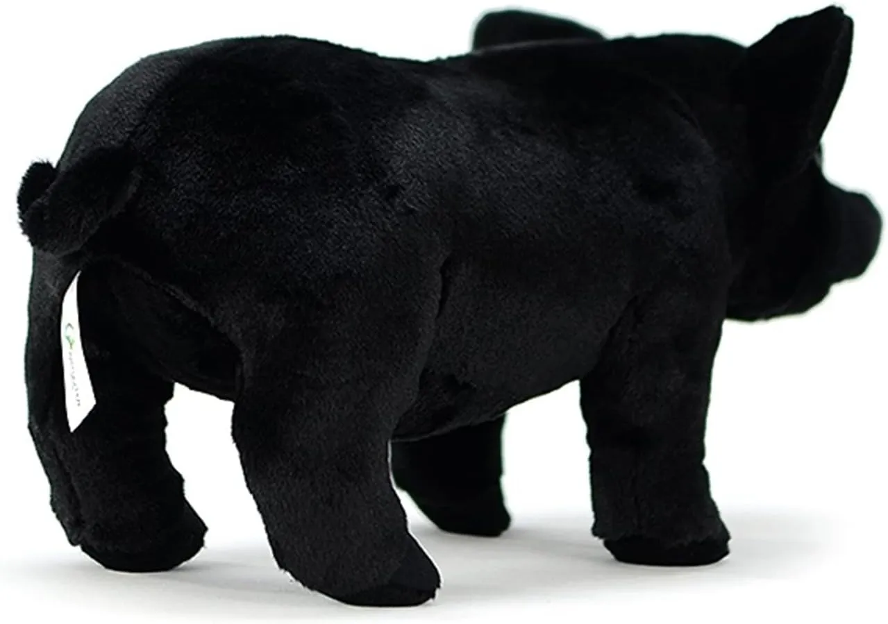 Children Girls Christmas Birthday Gift Decoration Simulation Black Pig Plush remote sensitively Toy, Kawaii Realistic Black Pig Stuffed Animal Plush Doll Cute Pillow 