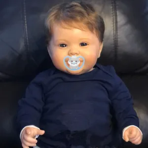 Children Toys Angelbaby Cute Reborn Baby Dolls Boy 24 inch, Realistic Weighted New Born Silicone critique Baby Doll with Teeth Smiling Fat Face Infant Lifelike Toddler Dolls for 