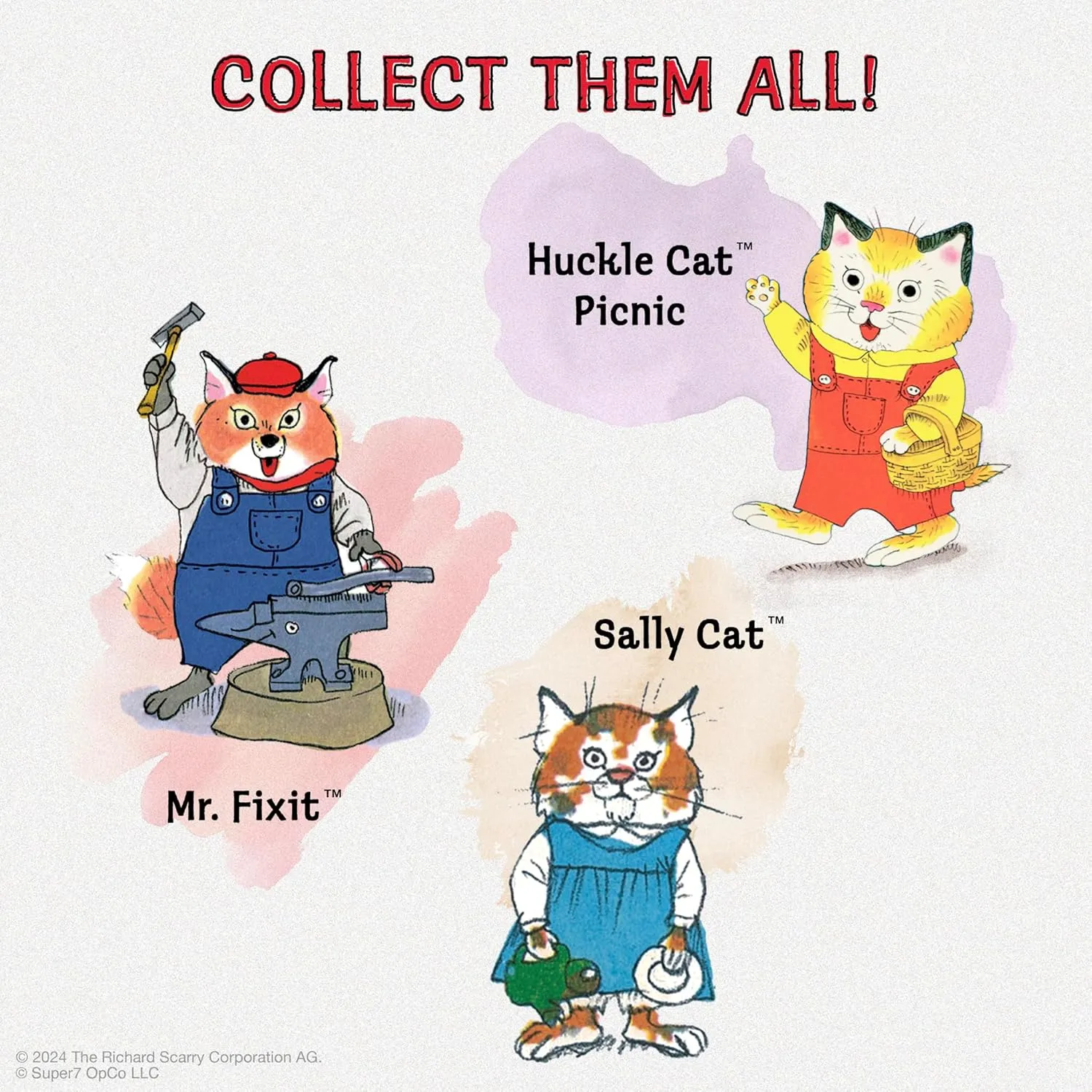 Children's Books Collectibles and Retro Toys Super7 Richard Scarry Mr. Fixit - 3.75" Richard sandstone decorative fulfill Scarry Books Action Figure with Accessory Classic 