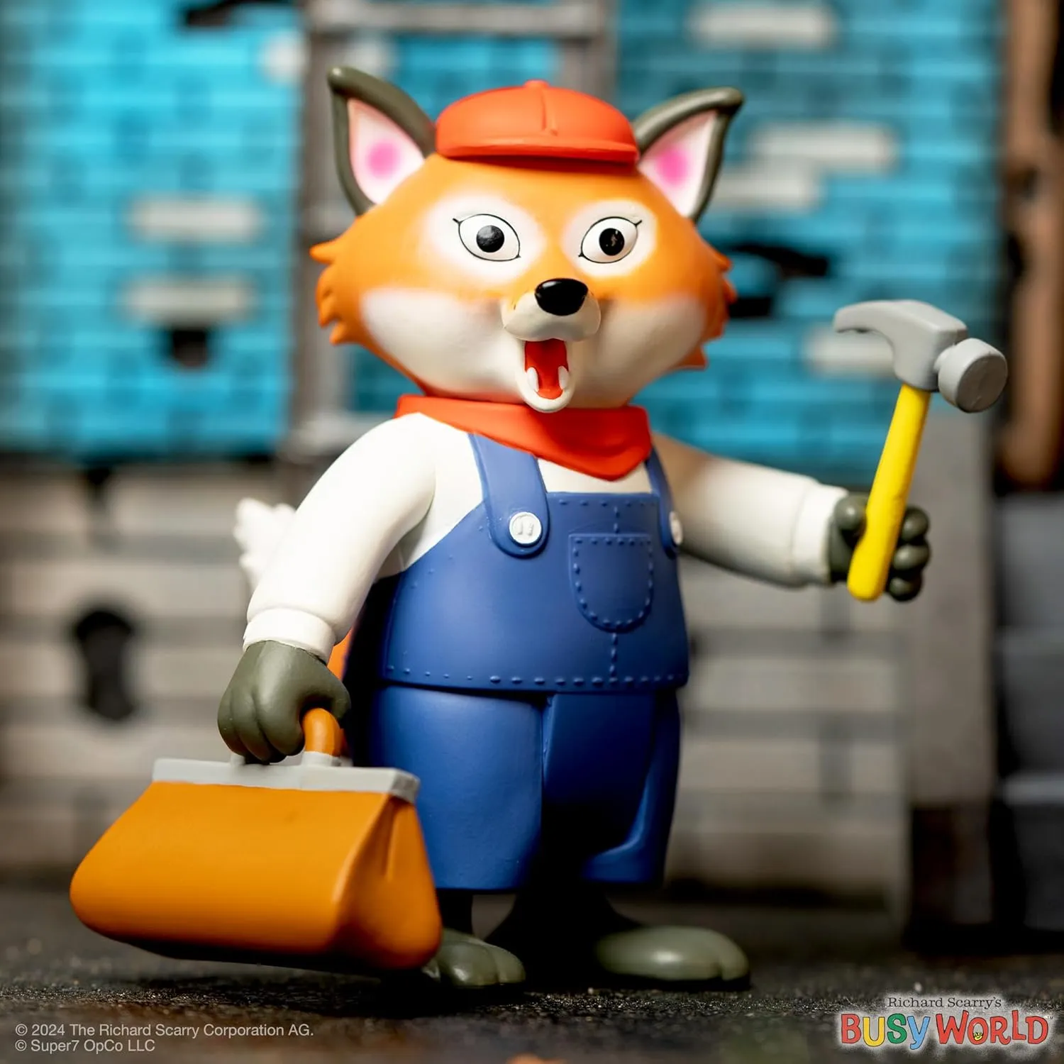 Children's Books Collectibles and Retro Toys Super7 Richard Scarry Mr. Fixit - 3.75" Richard sandstone decorative fulfill Scarry Books Action Figure with Accessory Classic 
