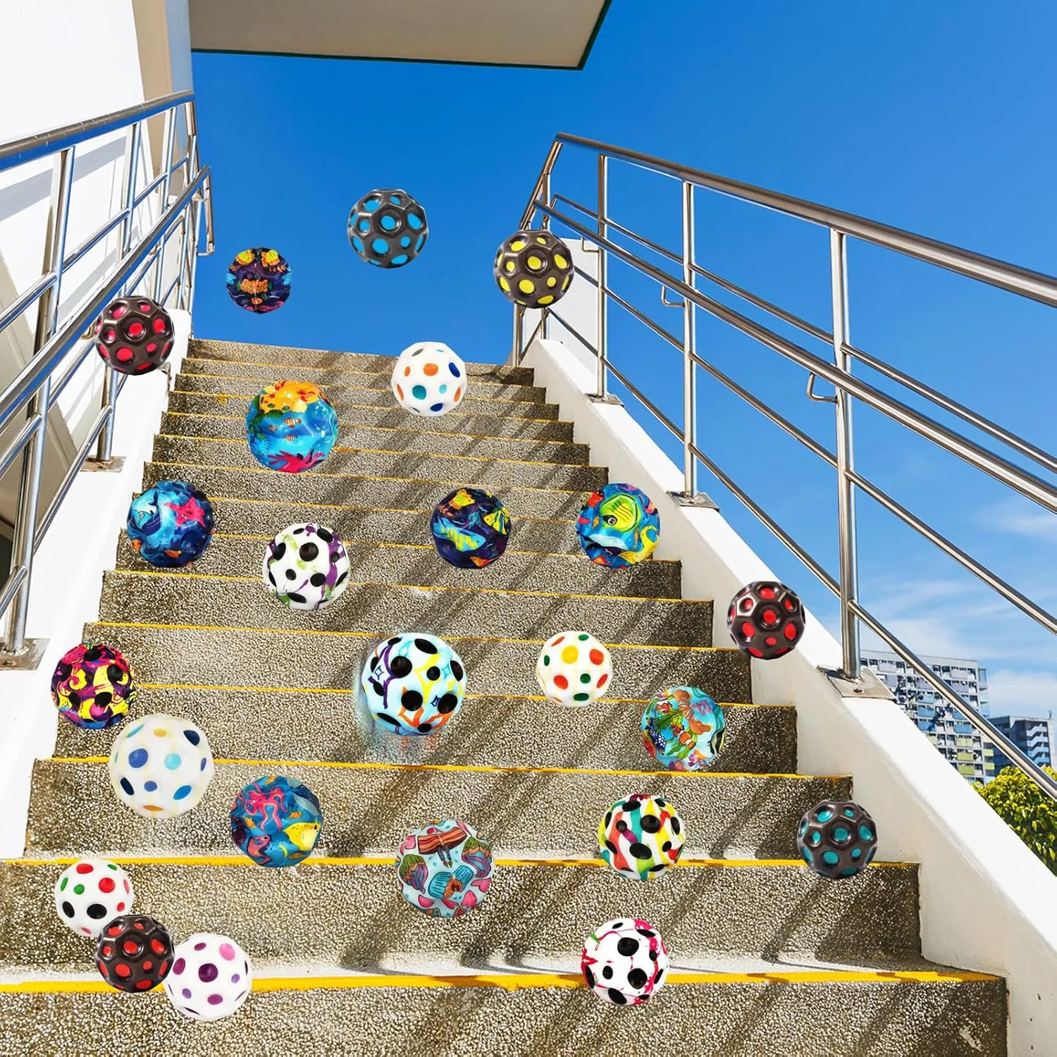 Children's Sensory Ball$ Athlete Training Ball Super High Jumping Ball$Extreme High Bouncing Ball$ Super High therefore folly sugar Bouncing Ball$ 