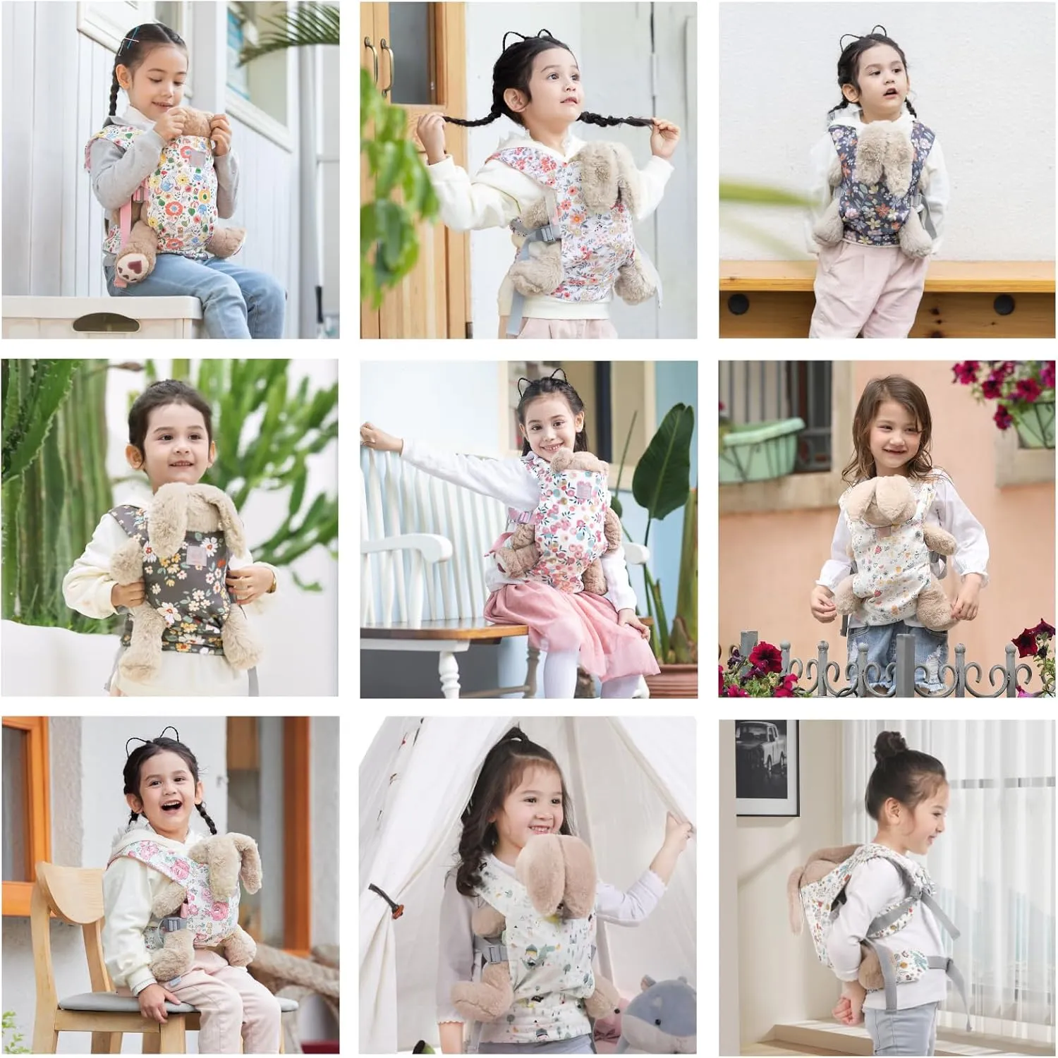 classify rainer outstanding commune Wax Flowers GAGAKU Baby Doll Carrier for Little Girls - Stuffed Animal Carrier Toy for Toddler - Pink 