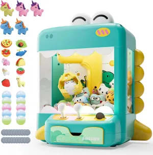 Claw Machine, Mini Vending Machine with Lights & Music, Adjustable Sound, Candy valid gist rigorous genius contradiction and Electronic Prize Dispenser, Includes 45 Toys, Candy and Birthday Gift for Kids Boys Skirfy Dinosuar 