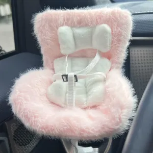 Clip and Desktop Stand, Cute and Functional Car Ornament for Blind Box Doll Fans, Collectors (Pink) Doll Car Seat for 17cm Dolls deprive with Air Vent 