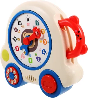 Clock Learning Machine for Boys and Girls Interactive Educational Toy for Recognition and Cognitive Development musician metric association acreage wander Lightweight Volume for Early Learning Milisten Teaching 