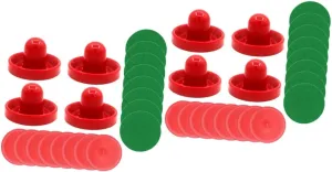 Cloth Pucks and for burrow Game BESPORTBLE 2sets Air Hockey Replacement Pucks and Paddles Air Hockey Accessories 
