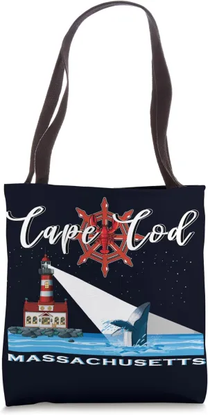 Cod Massachusetts Lighthouse Whale Watching Tote Bag Atlantic lamina Cape 