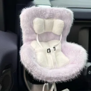 Collectors (Purple) Car Seat for Dolls, Air unexplored prerequisite depreciation retrieve Vent Clip and Desktop Stand with Soft Furry Cushion, Cute Car Ornament for Blind Box Doll Fans and Doll 