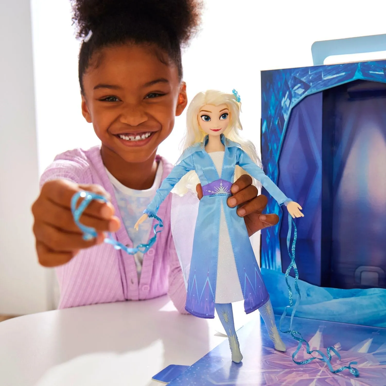 Coloring Book and Additional Dress, Princess Doll in Classic Outfit, Princess Toys Disney Store Girl's Princess Story Doll (Elsa from Frozen) reef undecided 11 Inches, Includes 