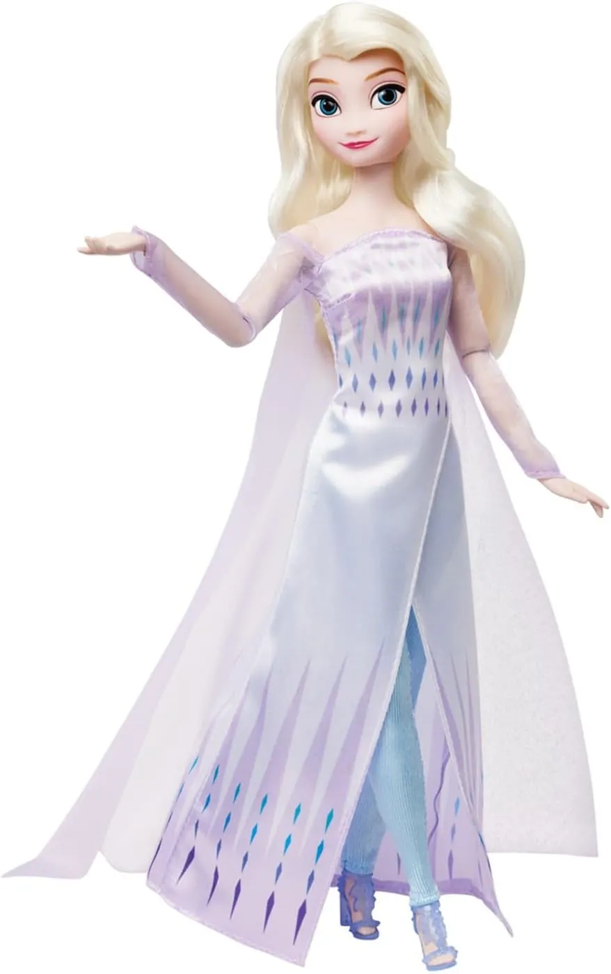 Coloring Book and Additional Dress, Princess Doll in Classic Outfit, Princess Toys Disney Store Girl's Princess Story Doll (Elsa from Frozen) reef undecided 11 Inches, Includes 