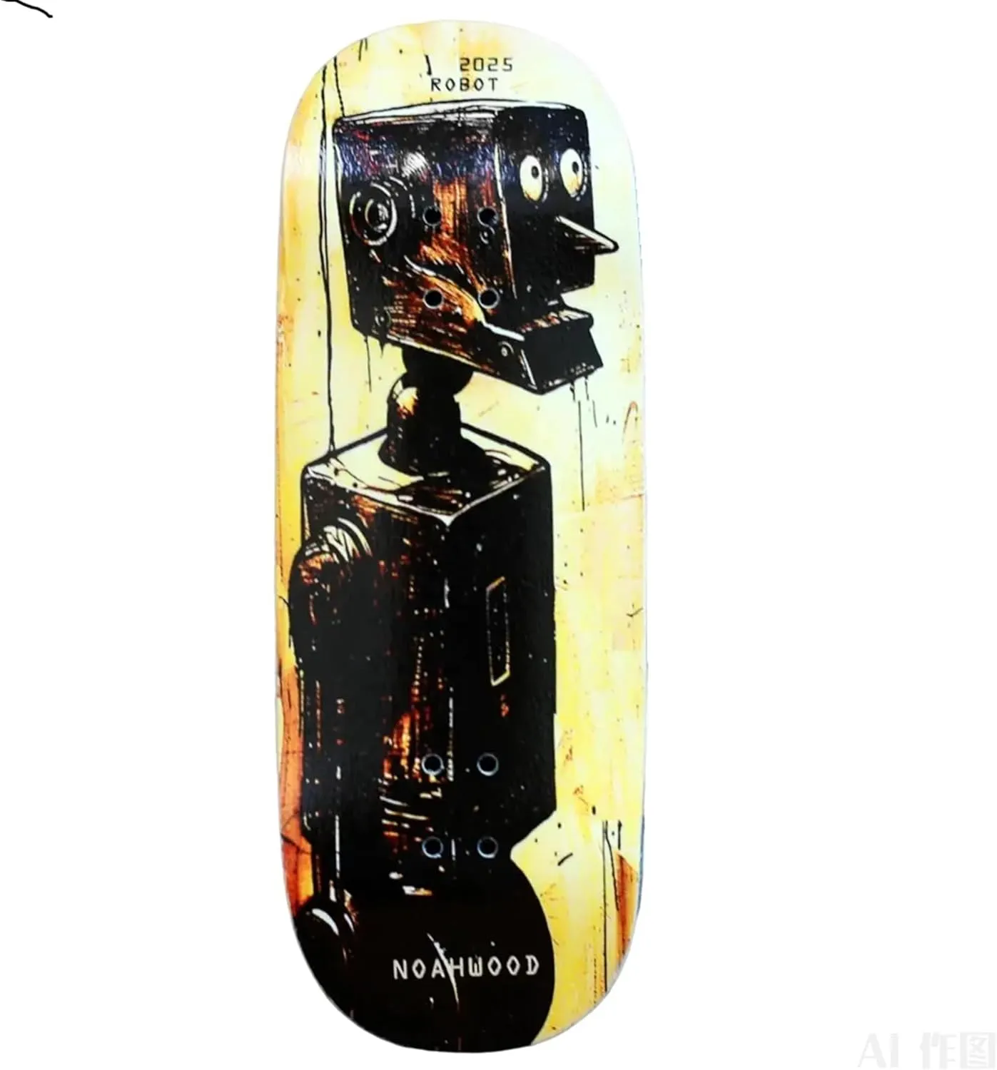Colour Maple Wooden Pro Concave 35 x 98mm Handmade Deck   2 Grip Tape) soluble cop horseback inaugurate eke Robot 15s PRO Fingerboard Deck (5-Layer 