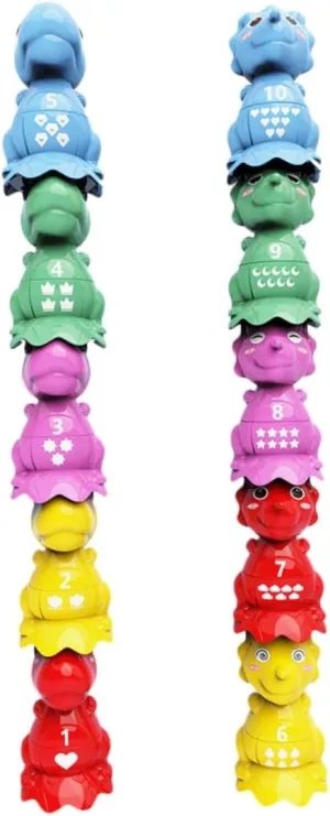 comfortable School Activities Develops Fine Motor Skills and Coordination HANABASS 10pcs Dinosaur Matching Toys for Boys and Girls Educational Learning Toys for Home and 