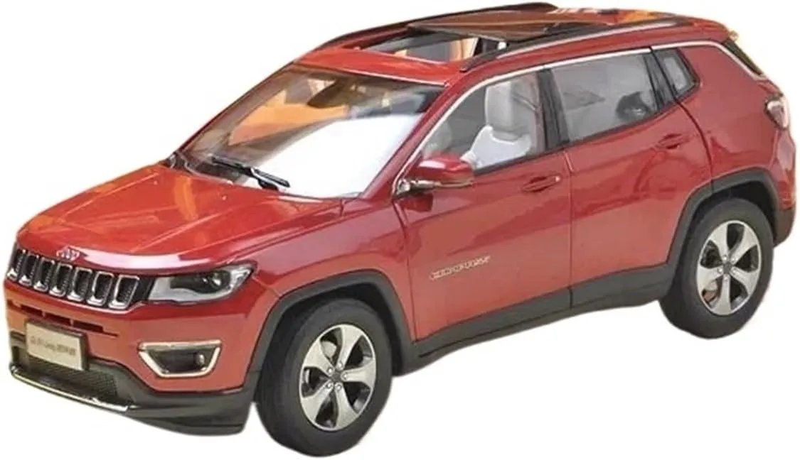 Compass pollutant fracture Greek 2017 SUV Alloy Car Model Desktop Decoration Collection Display Mini Simulation Toys(Silver) 1:18 for Jeeps 