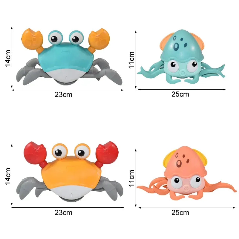 Crawling Crab Crawling Octopus Baby Toys Electronic Pets Musical Toys Educational Toddler Moving Toys Christmas Gift
