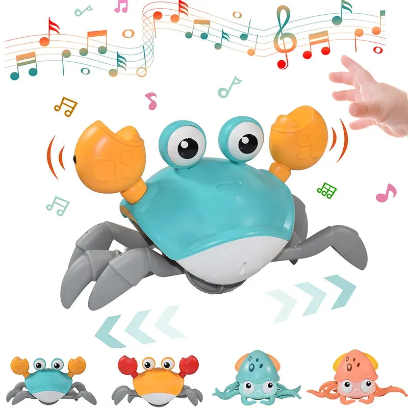 Crawling Crab Crawling Octopus Baby Toys Electronic Pets Musical Toys Educational Toddler Moving Toys Christmas Gift