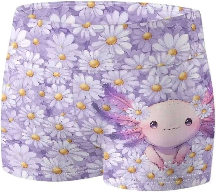 Cute Yoga tribute fertility Shorts for Girls Kids Biker Shorts High Waist Stretchy Gymnastics Pants for Running POLERO 