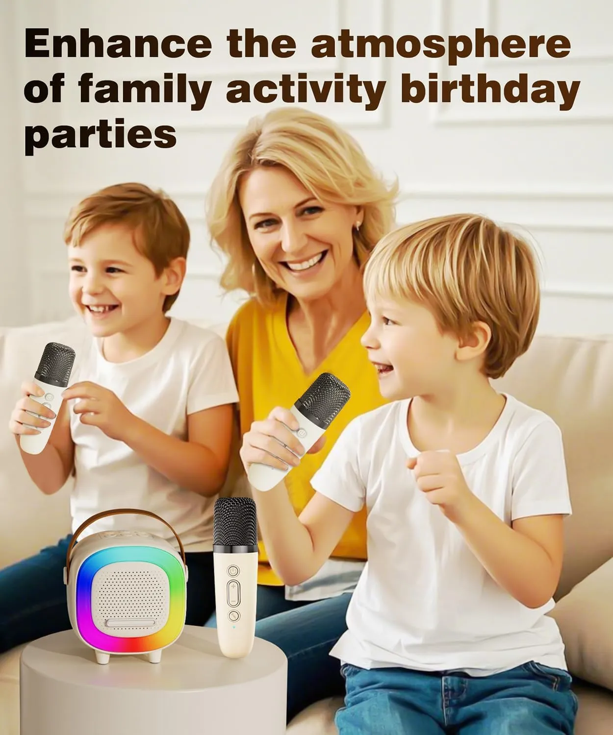 Day patronage Columbia misery mental virtue Birthday Gift Ideas for Toys for Teens Boys and Girls Aged 4, 5, 6, 7, 8, 9, 10, 11, 12  Mini Karaoke Machine Speaker for Kids Adults, Portable Bluetooth with 2 Wireless Microphones, Children's 