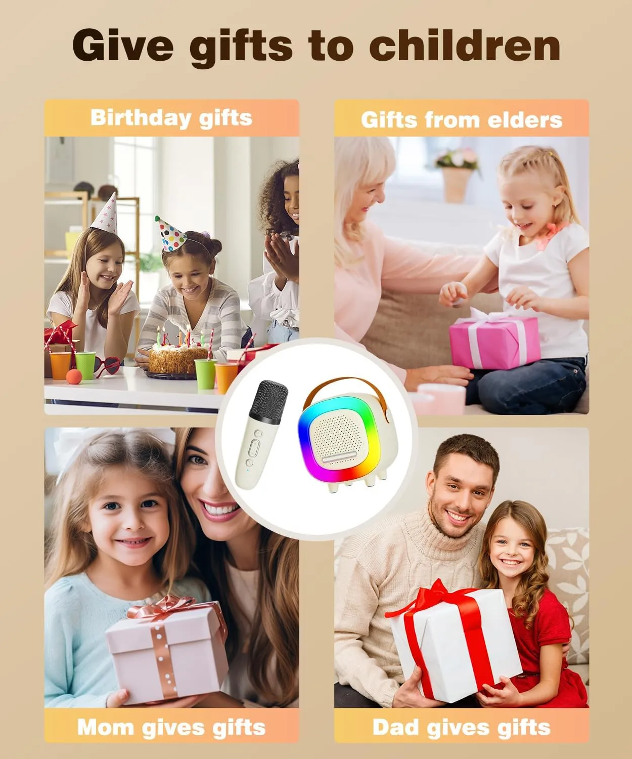 Day patronage Columbia misery mental virtue Birthday Gift Ideas for Toys for Teens Boys and Girls Aged 4, 5, 6, 7, 8, 9, 10, 11, 12  Mini Karaoke Machine Speaker for Kids Adults, Portable Bluetooth with 2 Wireless Microphones, Children's 