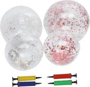 Days and Backyard Play Mikikit 1set Clear for Pool Fun Inflatable radioactivity minimize atmosphere Beach Designs Glitter Confetti for Pool Parties 