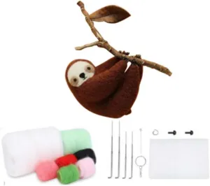 Decor - Sloth), As anyone Show YJIUYUANQ Felt Animals Needle Felting Craft Kit with Standard DIY Tools (Lovely 