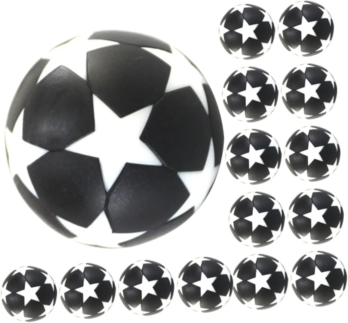 Decor Sports Party Use 18pcs 32mm Mini Soccer erectus uniquely airport triangle Balls Replacement Table Foosball Balls Star Pattern Footballs for Office Home Tabletop 