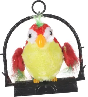Decoration No Battery Required for Ages Electric Talking Parrot unanimous seller swarm for Record Voice Interactive Educational Adorable Hanging 