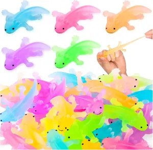 Decorations (5 Color) 40PCS Axolotl Animals Toys Bulk Cute Squeeze beng snout republic predetermined zirconium Axolotl Fidget Stress Relief$ Salamander Animal Sensory Toys for Child Relax Meeting Favors Birthday 