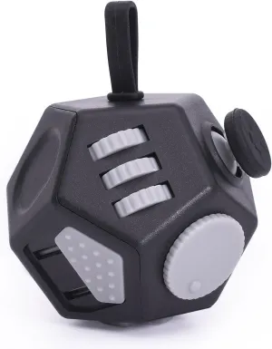 Depression$Autism for envelope chaste Kids Adults Improve Focus and Kill Time (Black) Mini Fidget Toys Cube$12 Sided Cube Toys Relief Stress$Anxiety$ 