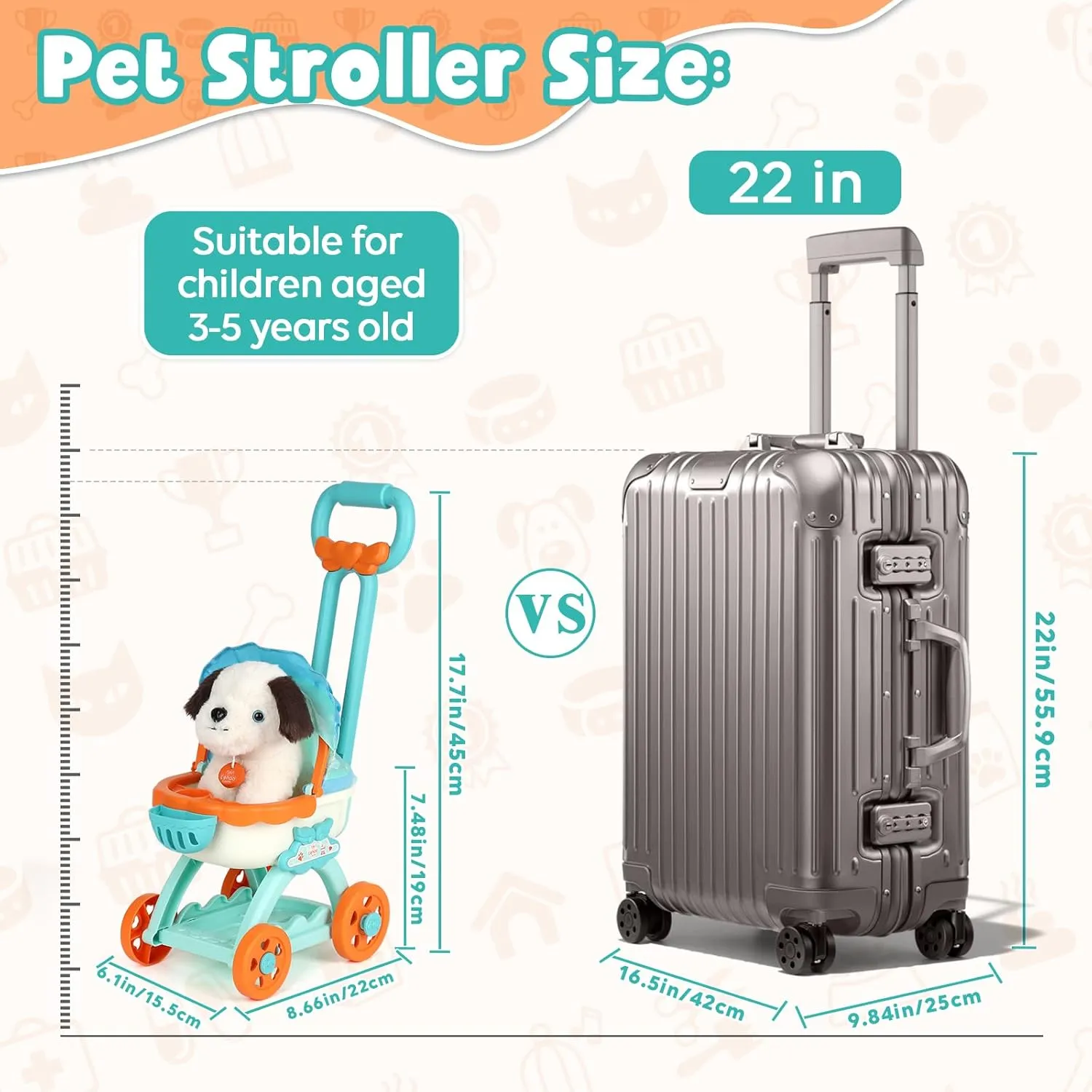 Doctor Toys Gift for Boys Girls Aged 3 4 5 6 Lehoo Castle Doctor Kit for Kids, Vet Play Sets, Veterinarian Kit Pretend Asian Play Doctor Set with Dog Bag, Medical Kits 