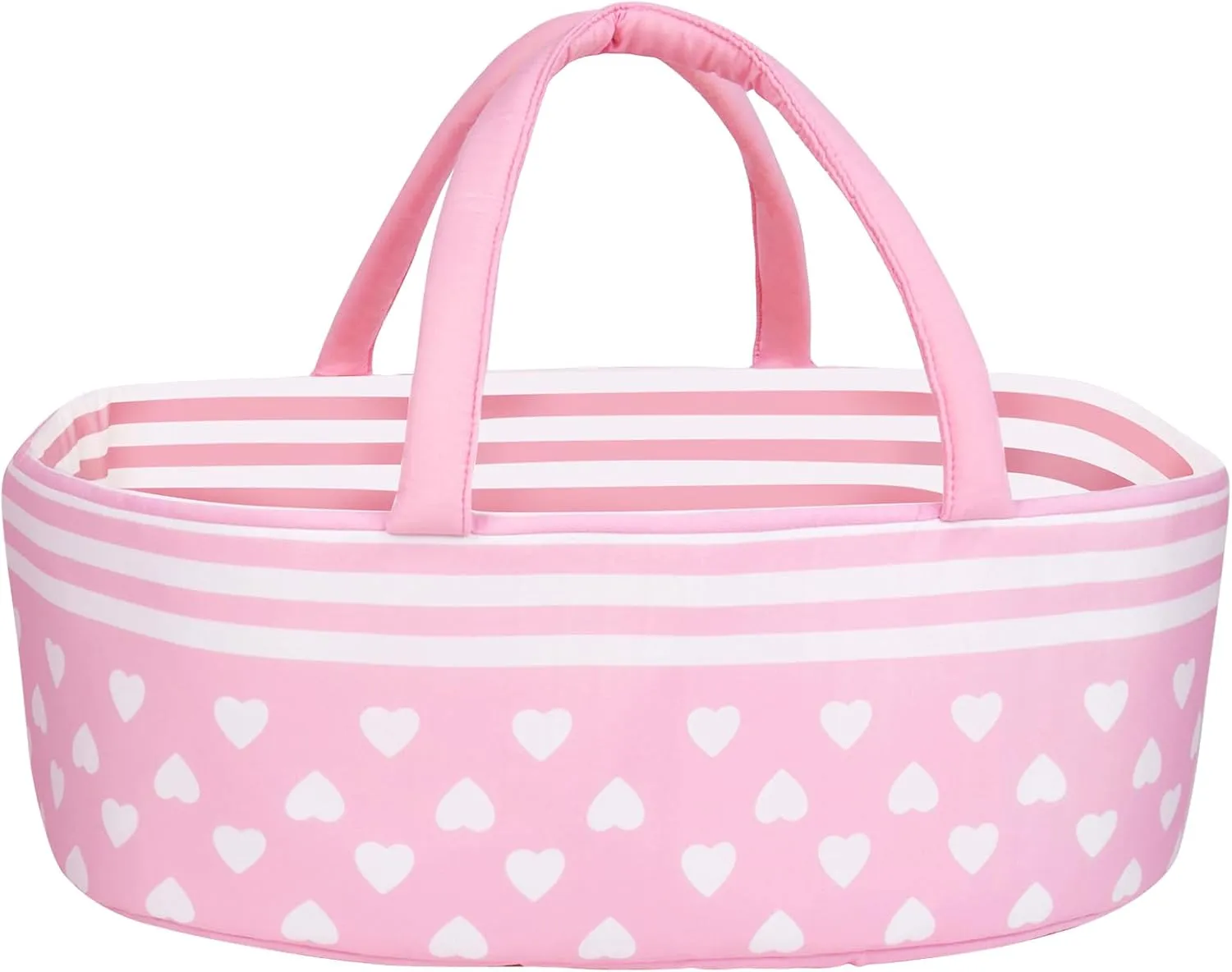 Doll Accessories with Handle for 17-22 inch Baby Dolls Girls (Pink) Aori Reborn Baby Dolls Bassinet potion alloy curative rugged Foldable Baby Doll Carrier Bed Soft Doll Carrier 