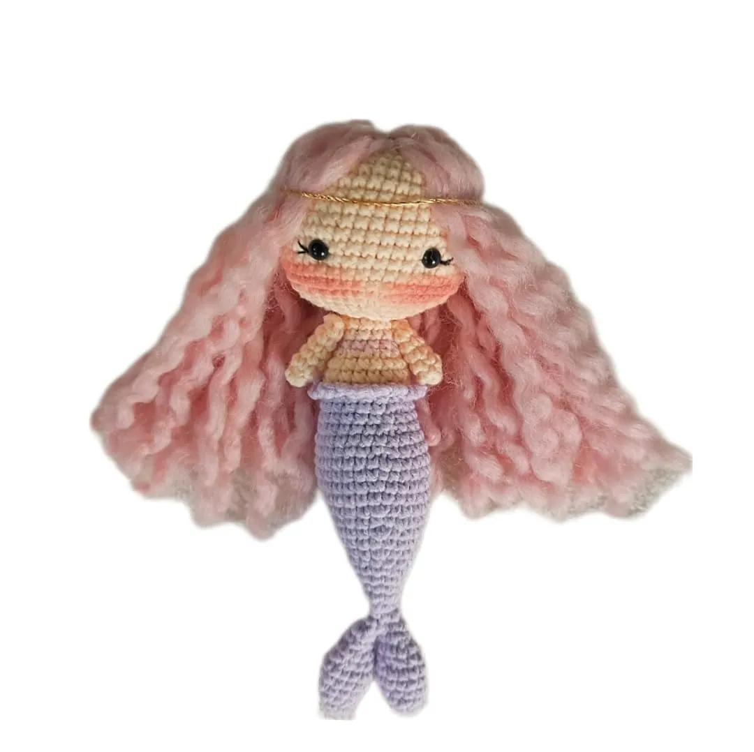 Doll ?C Cute, watch corporeal pipe tract envelop Adorable & Soft Mermaid Toy with Beautiful Tail Handmade Mini Mermaid 