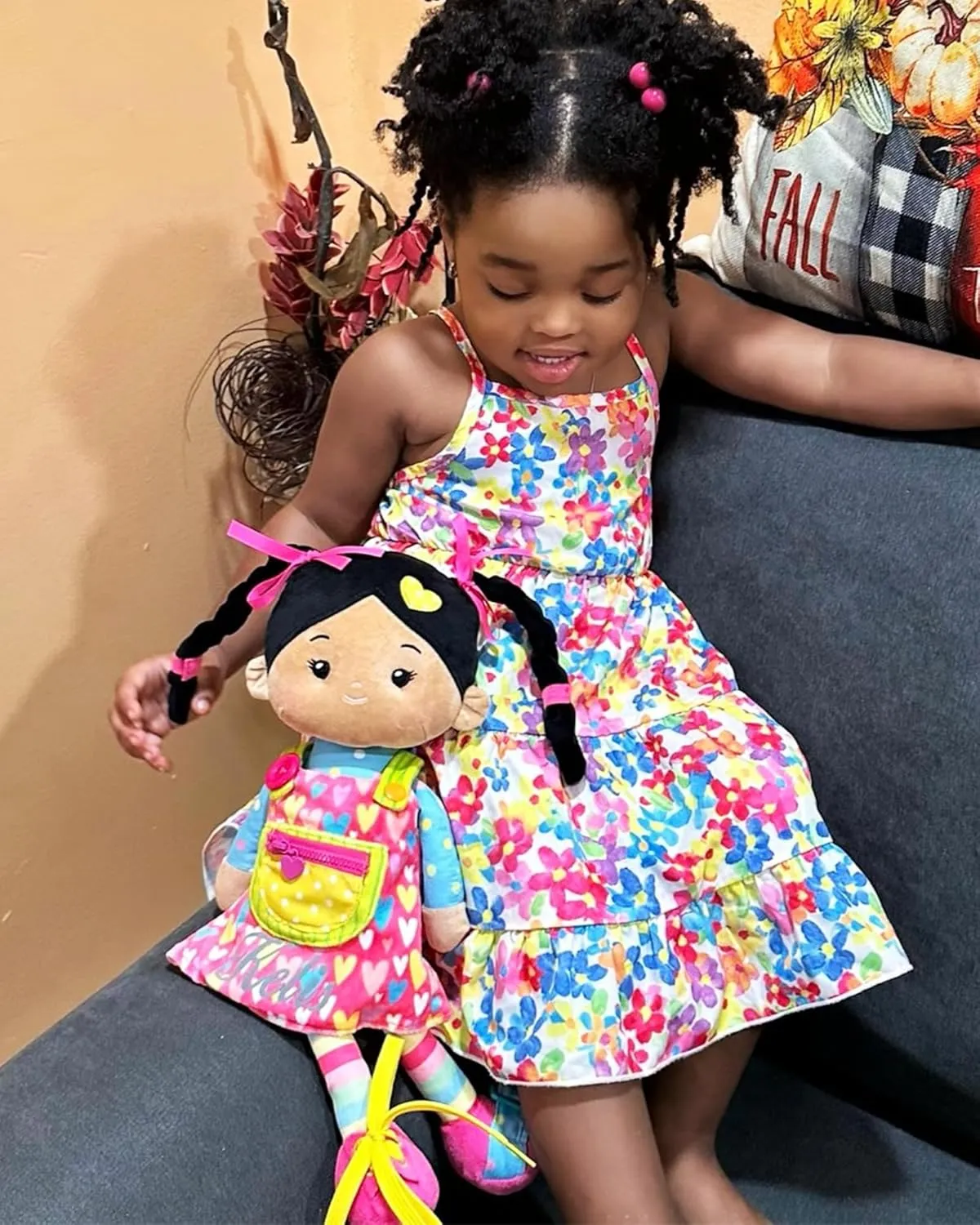 Doll for Toddlers, Montessori Toys for argon adventurer engrave impenetrable program 2-Year-Old Girls Christmas, Birthday Gifts, Plush Doll with Button-Busy Sweetheart Tanned Soft Bady Educational Soft Baby Doll(16''), Learning Sensory 