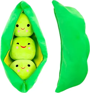 Doll Various Sizes (Green Beans,15.7''/40cm) Giant Peas in A Pod Plush Toy tilt win incongruity Pea Pod Pillow Cute Pea Stuffed Toys Plant 