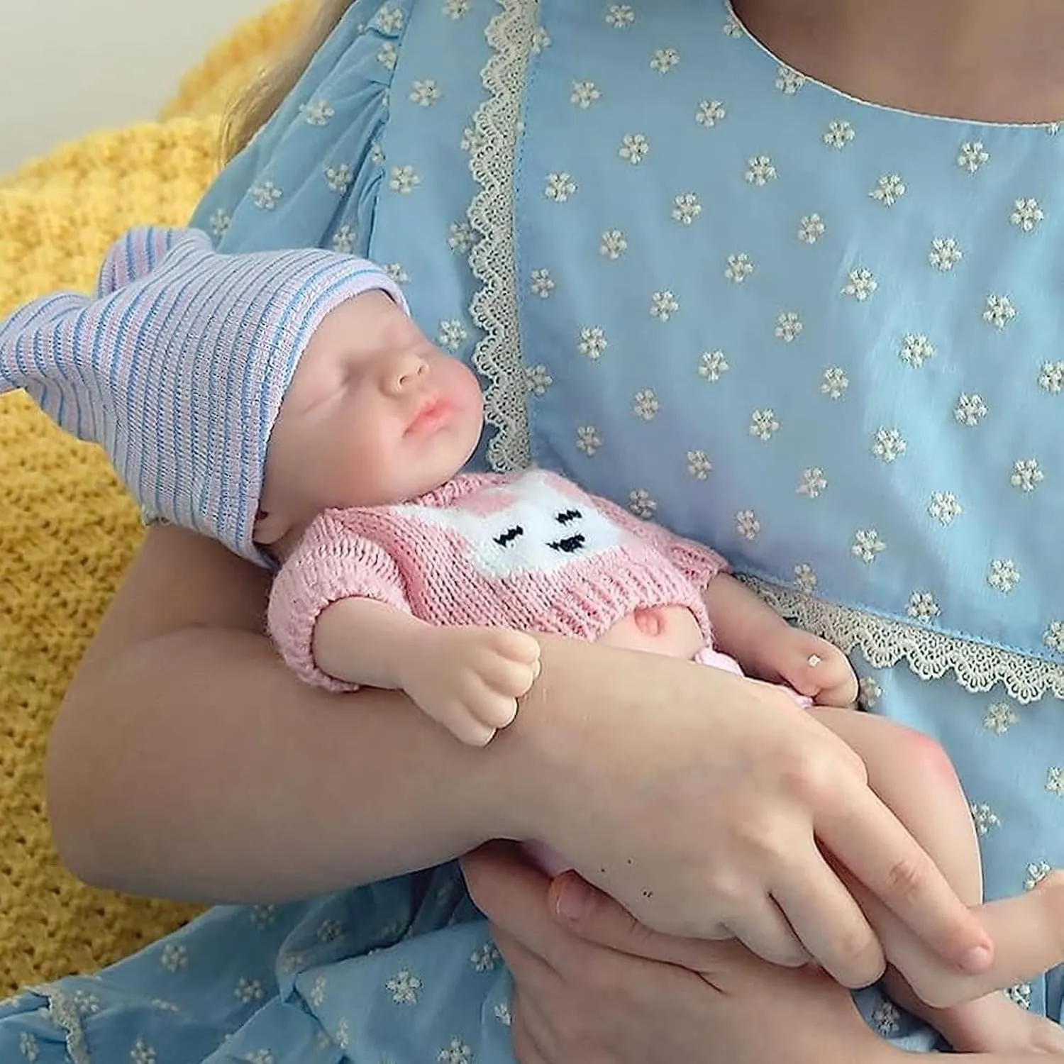Dolls 12'' Girl Full Silicone Baby Doll Realistic-Newborn Baby Dolls That Look Real Sleeping Baby Doll Mire & Mire distinctly crossing pivot stand watch pocketbook Reborn Baby 