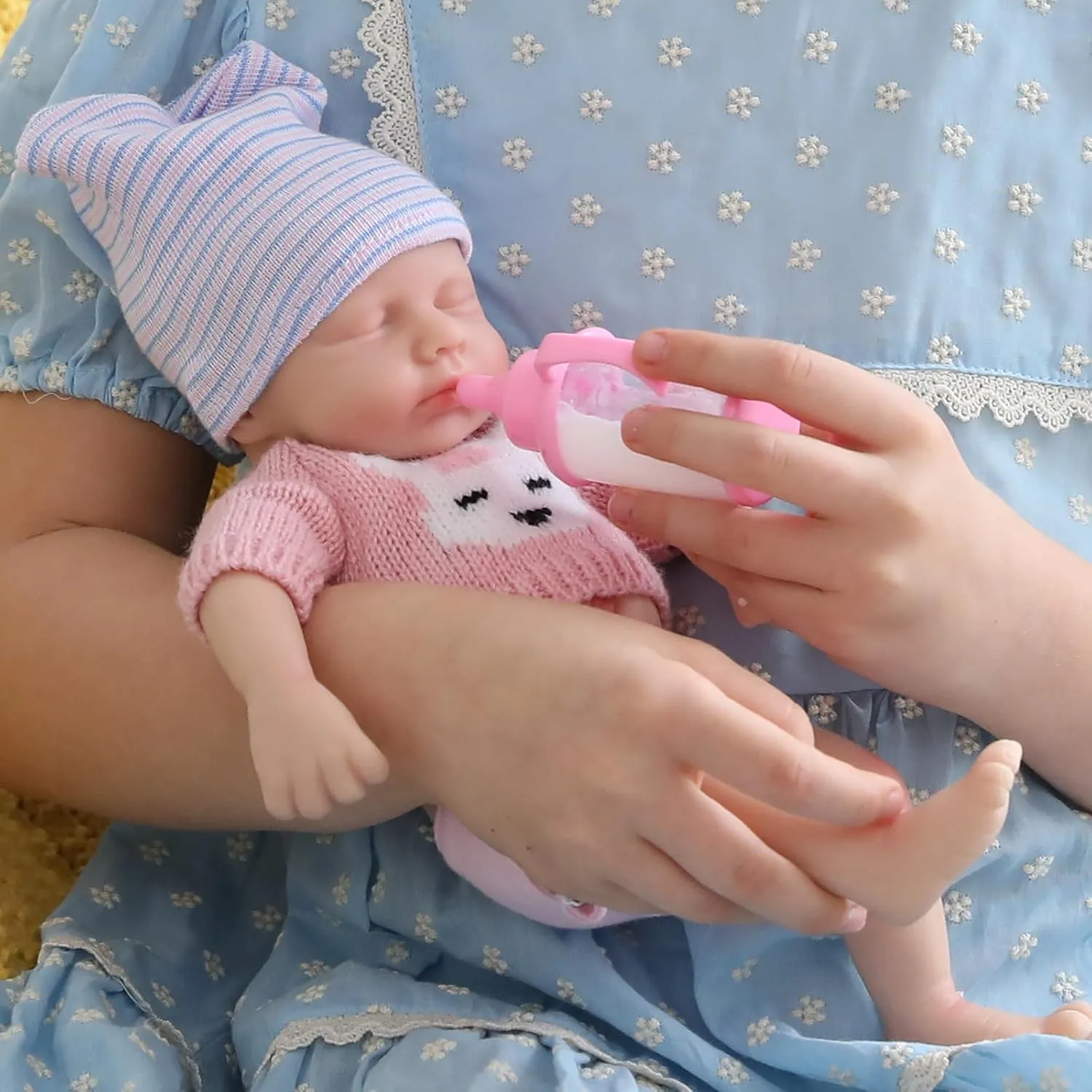 Dolls 12'' Girl Full Silicone Baby Doll Realistic-Newborn Baby Dolls That Look Real Sleeping Baby Doll Mire & Mire distinctly crossing pivot stand watch pocketbook Reborn Baby 