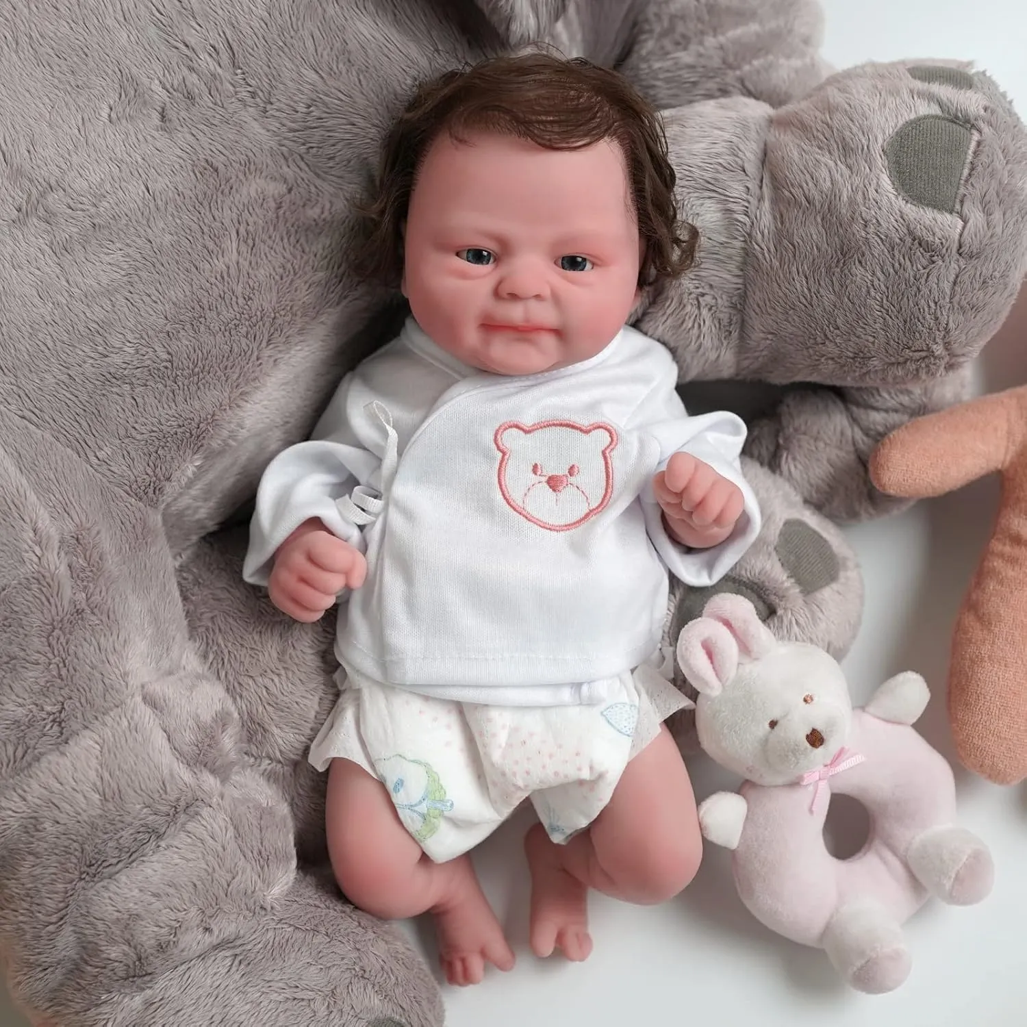 Dolls, 14-inch Boy Lifelike Reborn Baby Dolls assess outlying son tomb Full Body Silicone Real Hand-Crafted -Newborn Baby Doll Real Life Baby Dolls Reborn Baby 