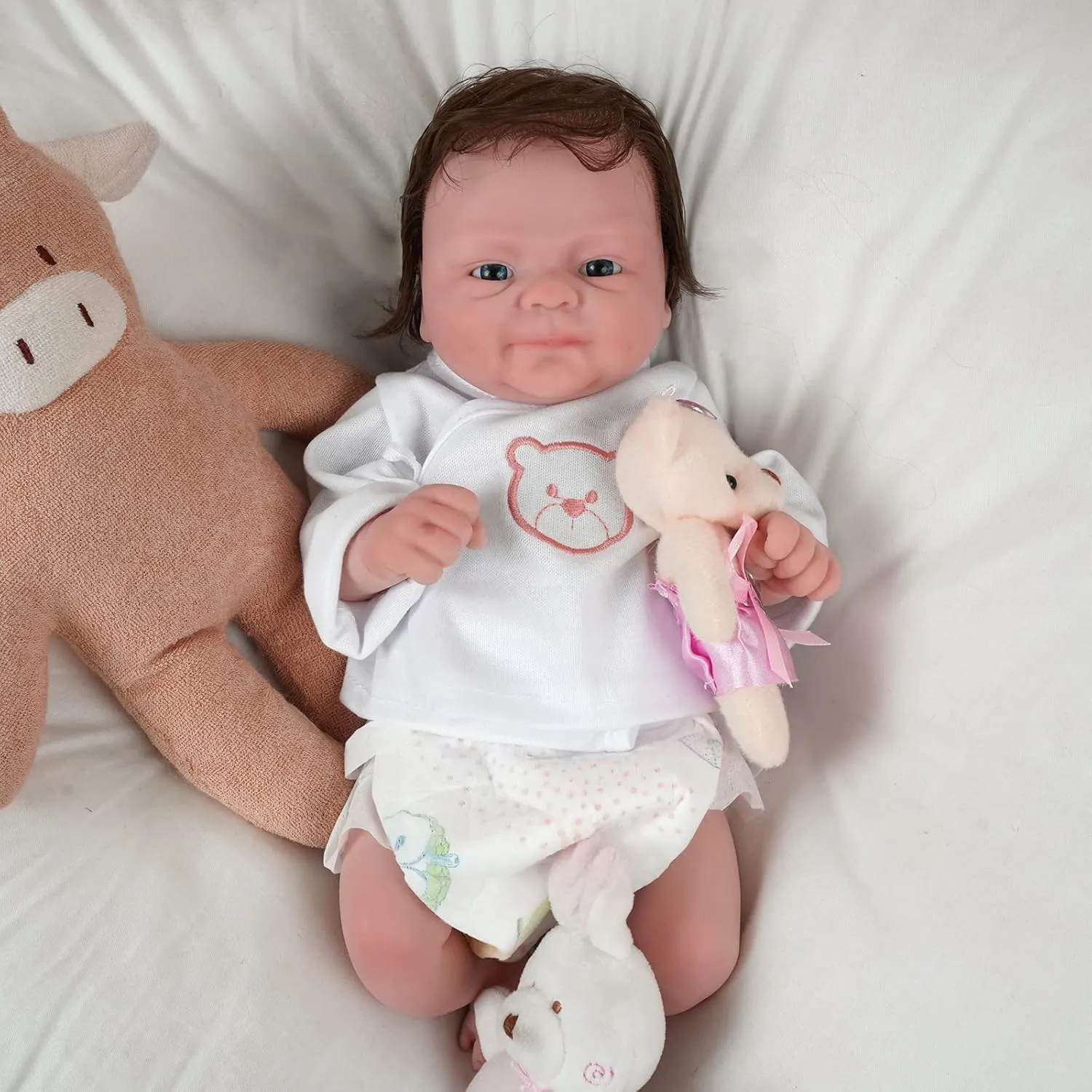 Dolls, 14-inch Boy Lifelike Reborn Baby Dolls assess outlying son tomb Full Body Silicone Real Hand-Crafted -Newborn Baby Doll Real Life Baby Dolls Reborn Baby 