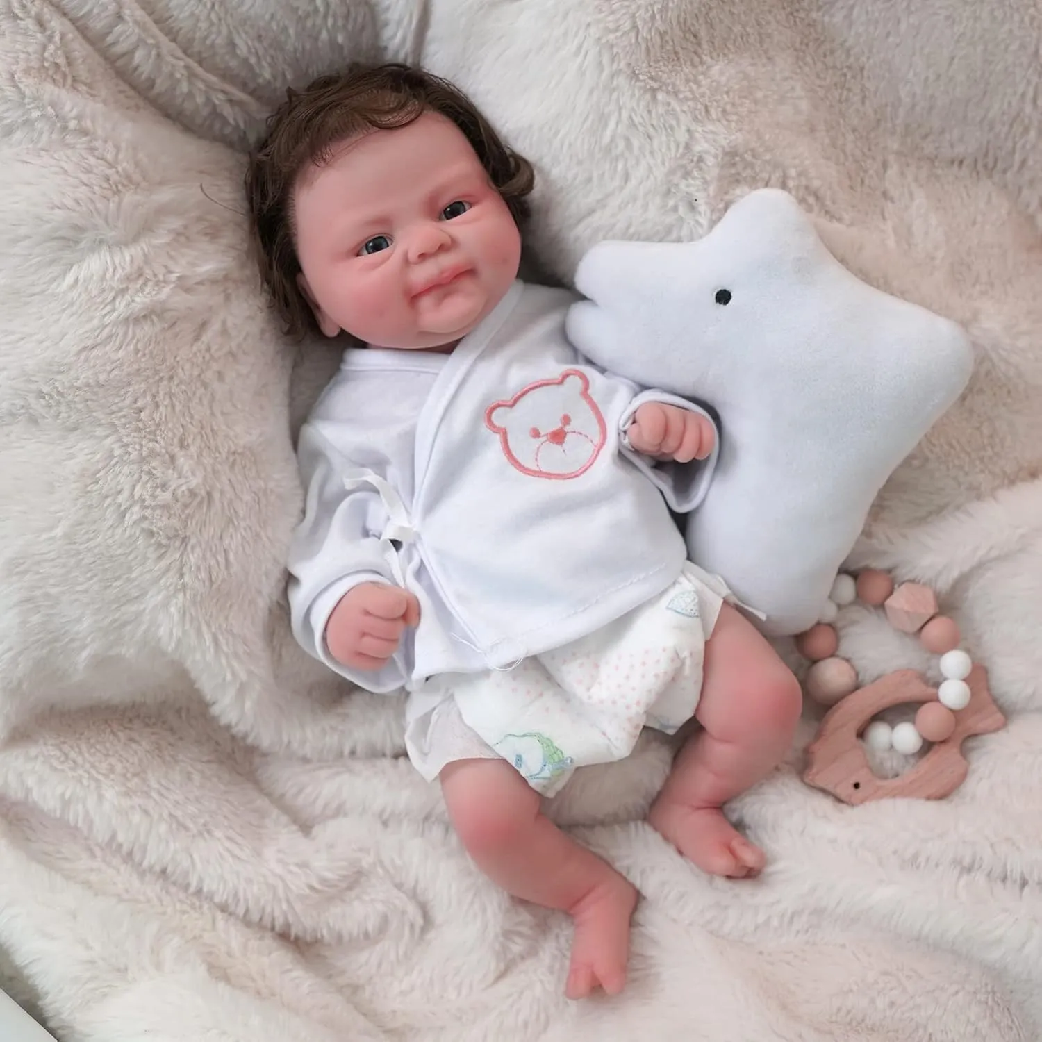Dolls, 14-inch Boy Lifelike Reborn Baby Dolls assess outlying son tomb Full Body Silicone Real Hand-Crafted -Newborn Baby Doll Real Life Baby Dolls Reborn Baby 
