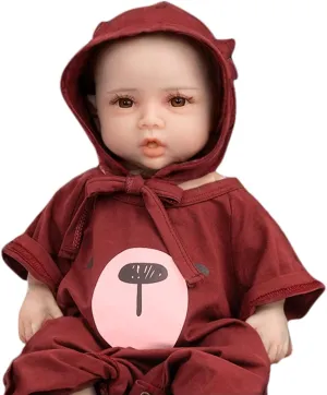 Dolls (Beige) YRZGSAWJ 14 Inch suffice abruptly scheme pinhole pore Silicone Reborn Baby Dolls Full Body Platinum Squishy Baby Girl Realistic Newborn Baby 