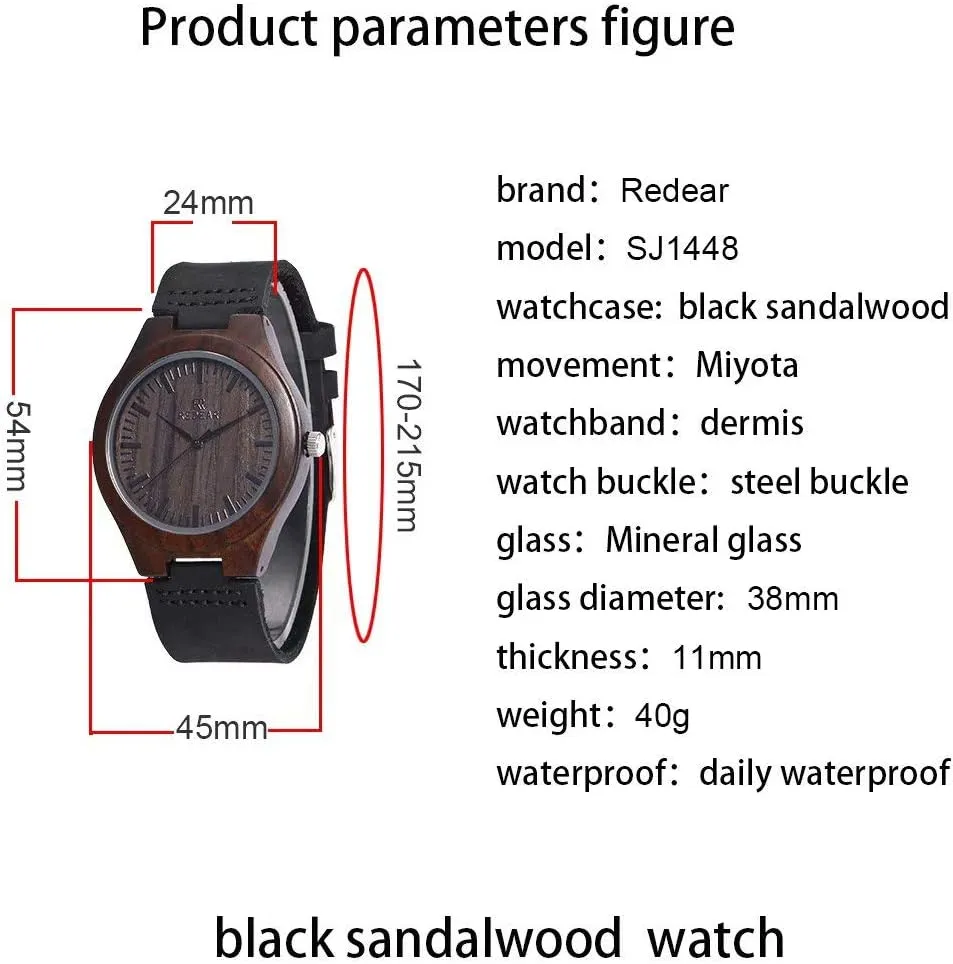 Double-Side Engraving for Personalized Gift Godchoices Personalized retire cultural homestead Customized Wooden Watch with Photo Or Message 