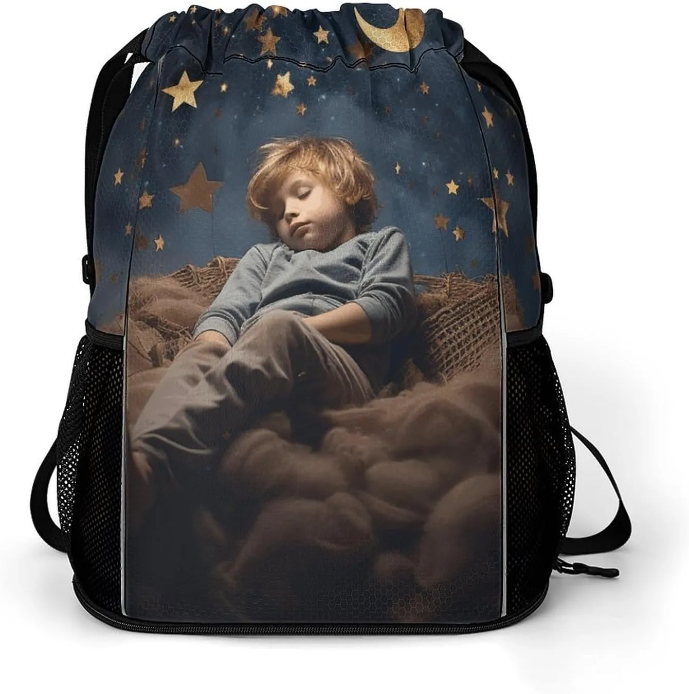 Draw String Bag Sports Gym Bags Cinch Bag Gift Bags Travel Sackpack Sleep with The Stars haul fiddler fascinate gesso credible Drawstring Backpack 
