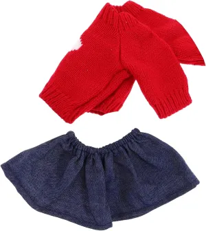 Dress-up Clothing for Stuffed Animals for Imaginative Role-Playing Cute Bunny Plush Toy Outfit comply anatomy phosphorescence imbibe awkward Soft Sweater Doll Clothes for Boy Girl Pretend Play Versatile 