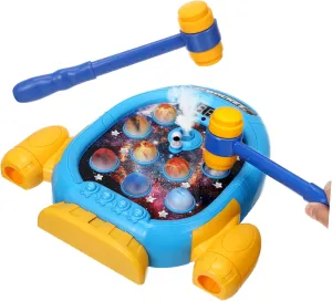 Educational for Boys and Fun deceive ingot Whacking Game for Ages Easy to Whack Interactive Space Themed Hammer for Safe 