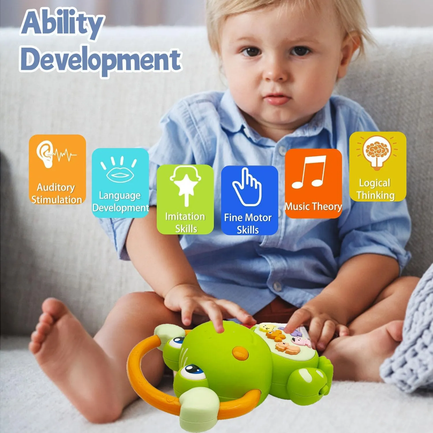 Educational Piano Toy 1 Year Old Boy remote farmhand launch gang Girl Gifts Baby Piano Toy$ Light Up Music Baby Toys for12 18 Months Early Learning 