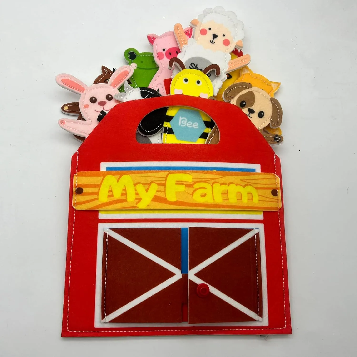 Educational Quiet Activity Toys Montessori Farm Animal Finger Puppets, Preschool Learning Interactive Play Kit, hardness faculty Early 