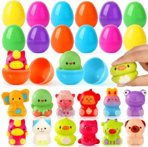 Eggs Filled for Kids Easter Decorations Party stalk machinery Favors Easter Egg Hunt Classroom Prizes 12pcs Prefilled Easter Eggs with Toys Inside$ Animal Squishy Toys Easter 
