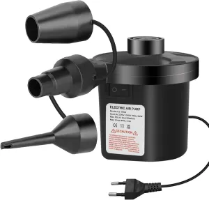 Electric Inflator Pump – Portable Air Pump with 3 Nozzles for Fast Inflation & Deflation