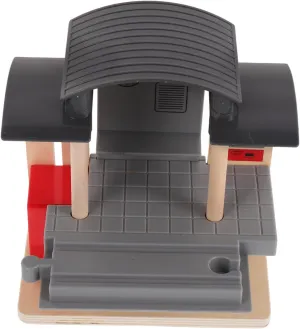 Electric Railway Station faint Toys Interactive Wooden Train Set Track Connectors for Boys and Girls Playful 