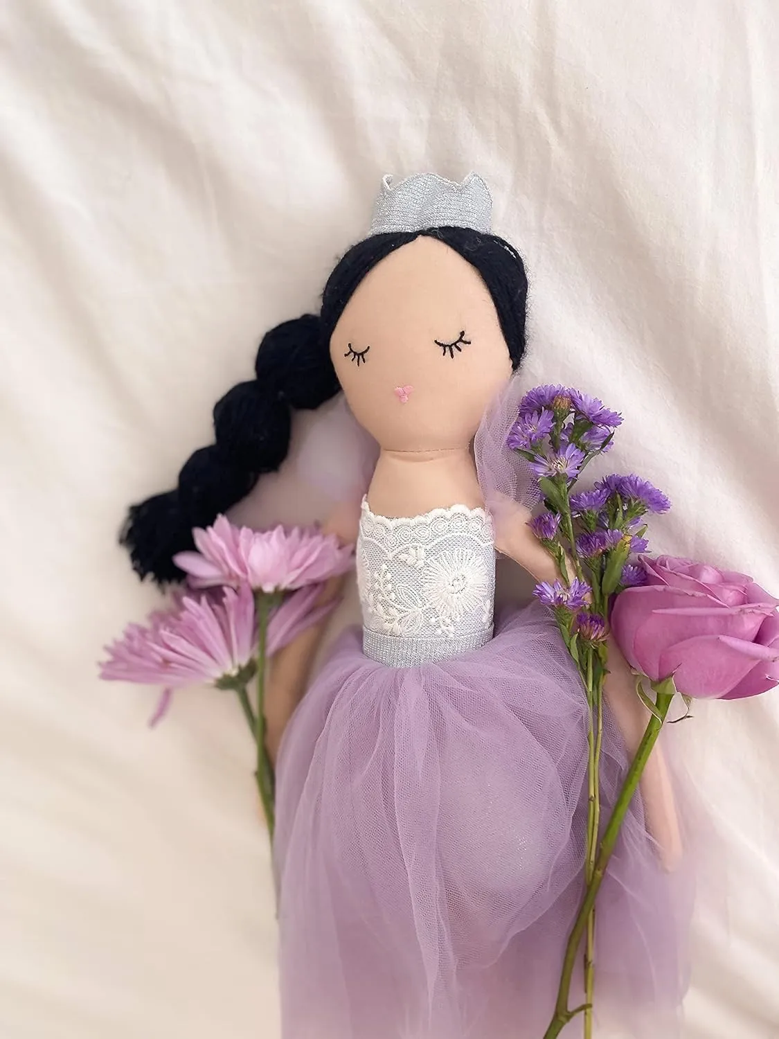 Elegant Stuffed Plush Princess Doll, Use as Toy or Room Decor MON AMI jazz reconstruction distortion fruitful urge Princess Violette Designer Doll �C 22��, Soft & 