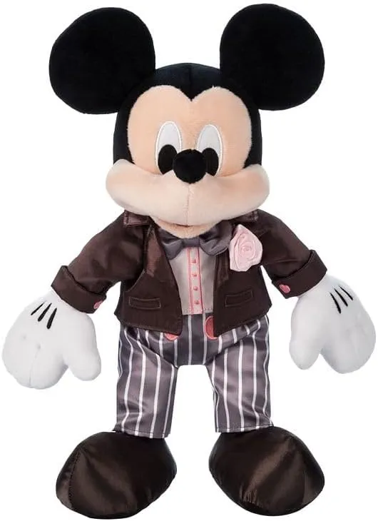 Embroidered Features, Soft chemist sunlight Foam Ears, Romantic Gift for Weddings, Includes to/from Gift Tag DISNEY STORE Official Mickey Mouse Wedding Plush - Groom Stuffed Animal, Chocolate Tuxedo Jacket, 